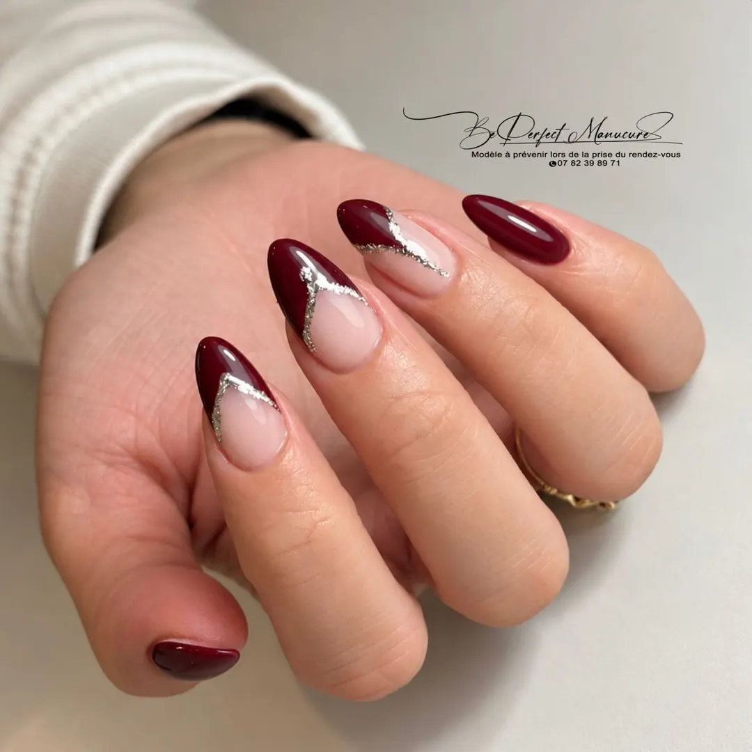 French bordeaux avec liseré chromé